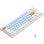 Teclado mecânico AJAZZ AKL680 Layout ES Bluetooth 5.0 2.4G ultrafino retroiluminado