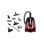 Aspirateur traîneau Nilfisk Meteor Deluxe 800 W, filtre HEPA 13, sans sac, rouge