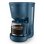 Philips HD7411/70 Macchina da caffè con filtro da 1,38 L e 1080 W, con caraffa in vetro e funzione di mantenimento in caldo, blu