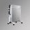 Radiador Eléctrico FM MS-15 1500W slim control giratorio ruedas protección
