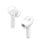 Auriculares Denver TWE-61 inalámbricos Bluetooth con Cancelación de Ruido Pasiva, Micrófono y estuche de carga, blancos