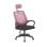 Silla de escritorio Ken ergonómica con reposacabezas regulable y base metálica cromada