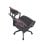 Silla de escritorio Ken ergonómica con reposacabezas regulable y base metálica cromada
