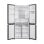 Frigorífico Candy Puerta francesa 181,5cm 463L E Plata No Frost Display Agua