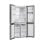 Frigorífico Candy Puerta francesa 181,5cm 463L E Plata No Frost Display Agua