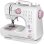 Lucznik Máquina de Coser Mini Semiautomática Blanca/Rosa