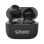 Auriculares Savio TWS-02 PRO inalámbricos Bluetooth 5.4 para música y llamadas con micrófono, resistencia IPX2, negro