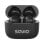 Auriculares Savio TWS-02 PRO inalámbricos Bluetooth 5.4 para música y llamadas con micrófono, resistencia IPX2, negro