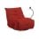Sillón gamer Dami relax eléctrico con tapizado 3D, soporte de muelles y brazo móvil Rojo