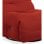 Sillón gamer Dami relax eléctrico giratorio 360º tapizado 3D brazo articulado Rojo