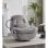 Home Heavenly Ermi Sillón Confort Gama G Función Giratoria Efecto Balancín Soporte Móvil Gris
