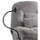 Home Heavenly Ermi Sillón Confort Gama G Función Giratoria Efecto Balancín Soporte Móvil Gris
