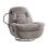 Home Heavenly Ermi Sillón Confort Gama G Función Giratoria Efecto Balancín Soporte Móvil Beige