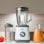 Mixer mit Hochleistungsmotor und Ice-Crush-Funktion, 1,5 l Edelstahlmesser, Schwarz-Weiss