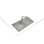 Lavello da incasso rettangolare in acciaio inox con 1 vasca e gocciolatoio Teka CLASSIC 1C 1E SF