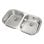 Fregadero Teka Stylo 2C acero inoxidable rectangular 2 senos 828x485 mm