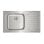 Fregadero Teka Classic Max 1C 1E acero inoxidable rectangular 1 seno 860x500 mm