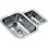 Lavabo Teka BE 1 1/2 C 625 REV Inox 2 Bacias Quadrado
