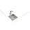 Lavello da incasso quadrato in acciaio inox 440 x 440 mm con tecnologia SilentSmart e Lifetime Warranty