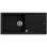 Balcão Teka Stone 60 L-TG 1C 1E rectangular preto Tegranite com secador automático