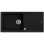 Balcão Teka Stone 60 L-TG 1C 1E rectangular preto Tegranite com secador automático