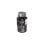 Spülabfallzerkleinerer für Spülbecken, Dauerbetrieb, 0,55 PS, 1725 U/min, 980 ml, Schwarz/Edelstahl