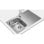 Lavello top-mounted Universe 45 T-XP 1C 1E acciaio inox rettangolare 1 vasca con sgocciolatoio