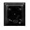 Carcassa e supporto esterno Mobotix MX-OPT-BOX-1-EXT-ON-BL, nero, metallo, 126 mm x 31 mm x 138 mm
