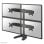Supporto monitor Neomounts FPMA-D700DD4 per 4 schermi da 19-30", regolazione in altezza, nero