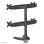 Supporto monitor Neomounts FPMA-D700DD4 per 4 schermi da 19-30", regolazione in altezza, nero