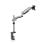 Soporte monitor V7 DT2SS Para escritorio ajuste manual hasta 32 pulgadas plata