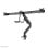 Supporto per tre monitor Neomounts NM-D775DX3BLACK, molla a gas, 17-27"