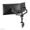 Supporto da scrivania Neomounts DS60-425BL2 NEXT Lite doppio monitor 17-27" inclinazione regolabile nero
