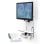 Soporte monitor pared Ergotron 61-080-062 blanco 15 kg VESA 24" gestión cables
