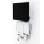 Soporte monitor pared Ergotron 61-080-062 blanco 15 kg VESA 24" gestión cables