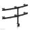 Supporto da scrivania per monitor Neomounts FPMA-D700D6, 6 monitor 19-27", regolazione in altezza, nero