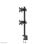 Supporto da scrivania Neomounts FPMA-D700DV per doppio monitor, 10-27"/6 kg, regolazione in altezza, VESA 75x75-100x100, nero