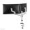 Supporto da scrivania Neomounts DS60-425WH2 per 2 monitor 17-27", bianco, regolabile, con gestione cavi