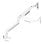 Supporto da scrivania per monitor Neomounts DS70-250WH1 17-35" movimento completo, molla a gas, Topfix, bianco