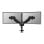 Supporto da scrivania Neomounts DS65S-950BL2 per doppio monitor 24-34" con molla a gas, Topfix, regolazione multipla, blocco a 180°, morsetto/vite, nero
