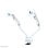 Supporto da scrivania per monitor 10-32" Neomounts FPMA-D750DWHITE2 con molla a gas e fissaggio Topfix - Bianco