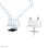 Supporto da scrivania per monitor 10-32" Neomounts FPMA-D750DWHITE2 con molla a gas e fissaggio Topfix - Bianco