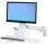 Brazo de pared Ergotron StyleView SV Blanco para monitor hasta 24" y teclado
