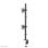 Supporto da scrivania per doppio monitor 10-32" con regolazione in altezza, inclinazione 0-90°, montaggio clamp/grommet, nero