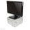 Supporto per monitor/portatile regolabile Neomounts NSMONITOR40, universale, trasparente, portata 25 kg
