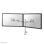 Monitorarm Neomounts FPMA-D935DG Doppel, manuelle Höheneinstellung, Grommet-Montage, Silber