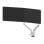 Supporto da scrivania Neomounts DS70-250WH2 per doppio monitor 17-32", molla a gas, Topfix, bianco