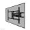 Supporto da parete robusto per TV 55-110" movimento completo, carico 125 kg, regolazione altezza, nero