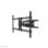 Supporto da parete robusto per TV 55-110" movimento completo, carico 125 kg, regolazione altezza, nero