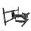 Supporto da parete robusto per TV 55-110" movimento completo, carico 125 kg, regolazione altezza, nero